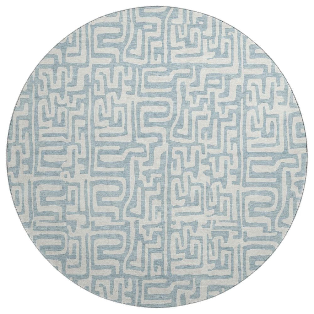 Dalyn Rug Company The Reserve TR1 Denim 8" Round Indoor/Outdoor Area Rug, , large
