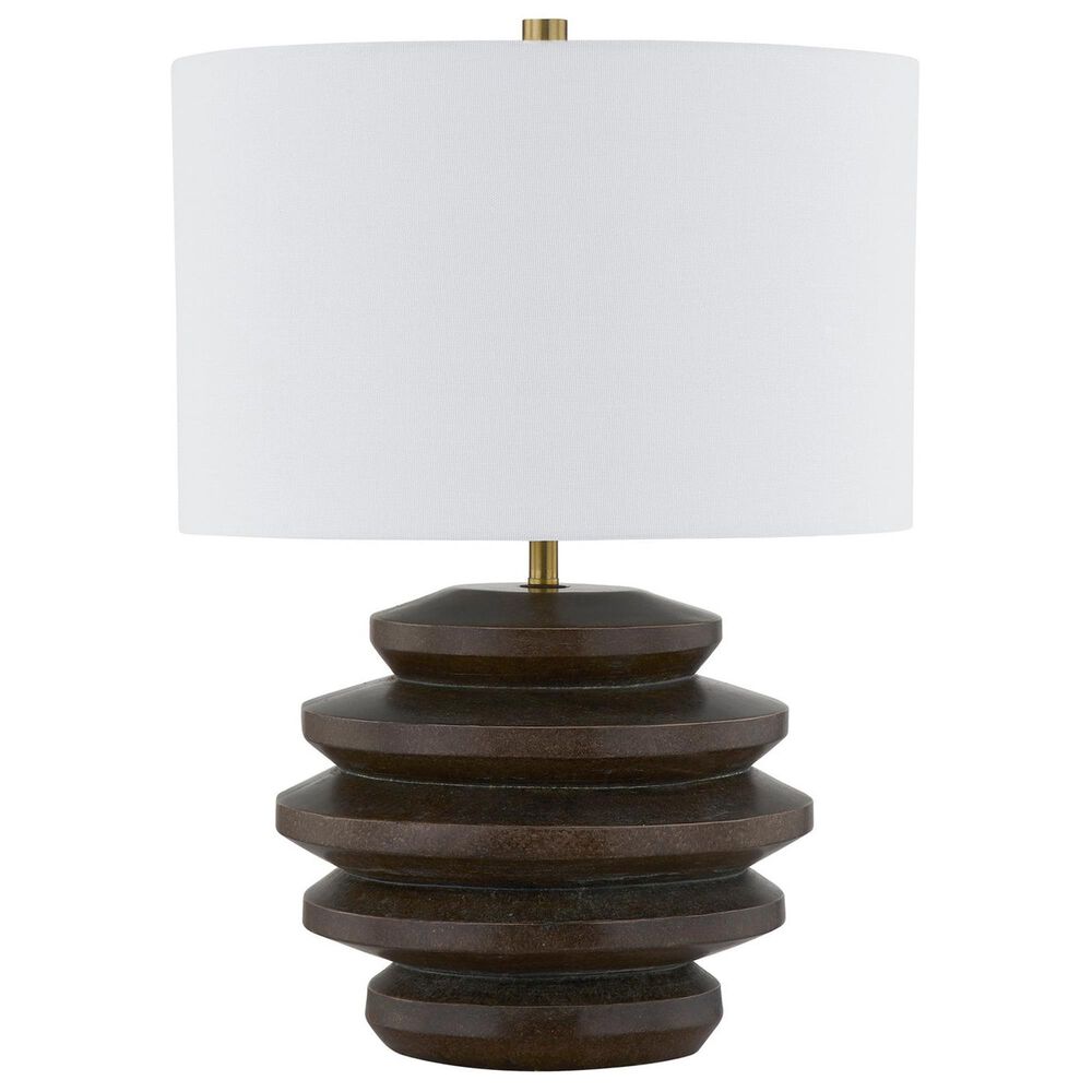 Southern Lighting Martin Table Lamp in Dark Brown and Gold, , large