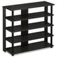 HOMLUX 5-Tier Shoe Rack in Espresso and Black, , large
