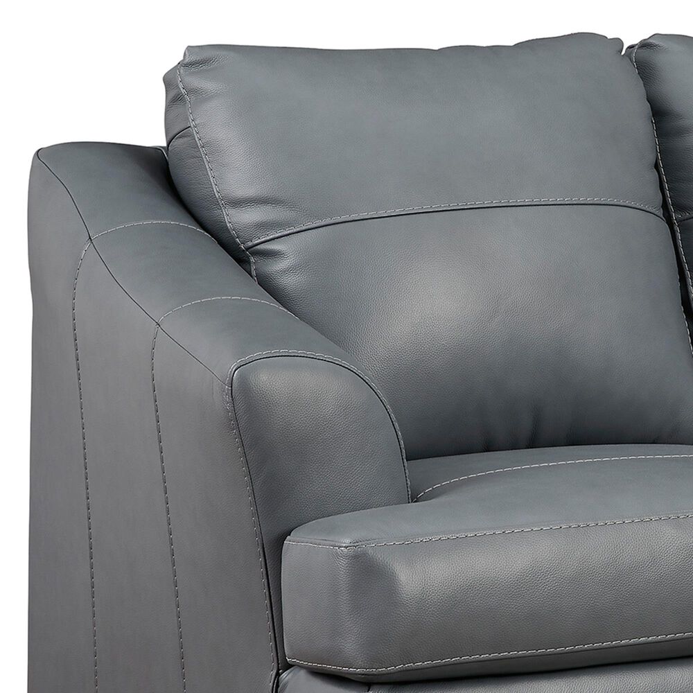 Ashley Genoa Stationary Loveseat in Steel, , large