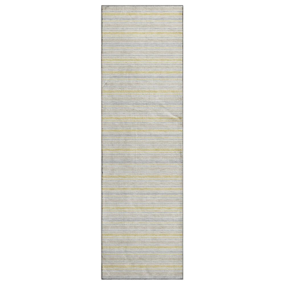 Dalyn Rug Company Soft Essentials Striped Wheat 2"3" x 7"6" Indoor/Outdoor Runner, , large