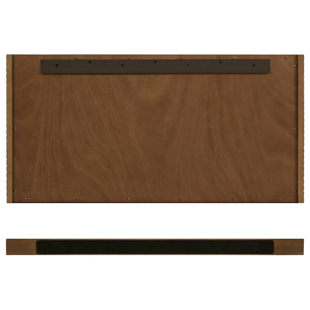James Martin Vanities Marcello 36" Single Bathroom Vanity in Chestnut with 3 cm Carrara White Marble Top and Rectangular Sink, , large