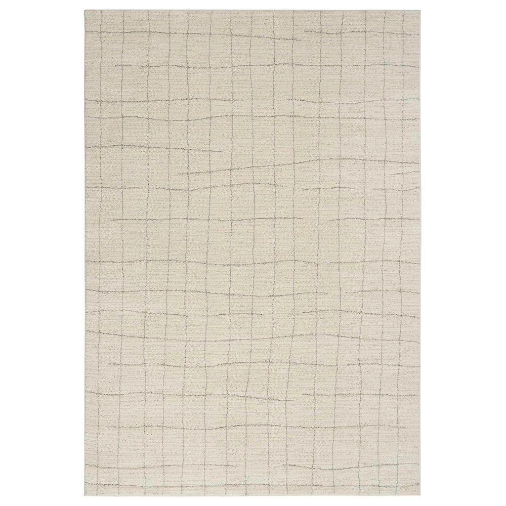 Nourison Andes AND04 3"11" x 5"11" Ivory and Grey Area Rug, , large