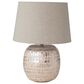Teak Interiors Happy House Capiz Table Lamp in Pink and Natural, , large