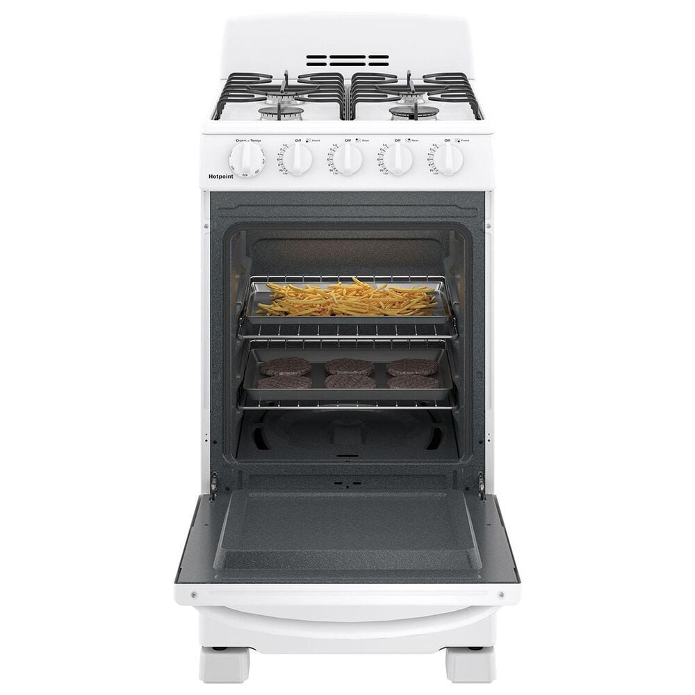 Hotpoint 20&quot; Front-Control Gas Range in White, , large