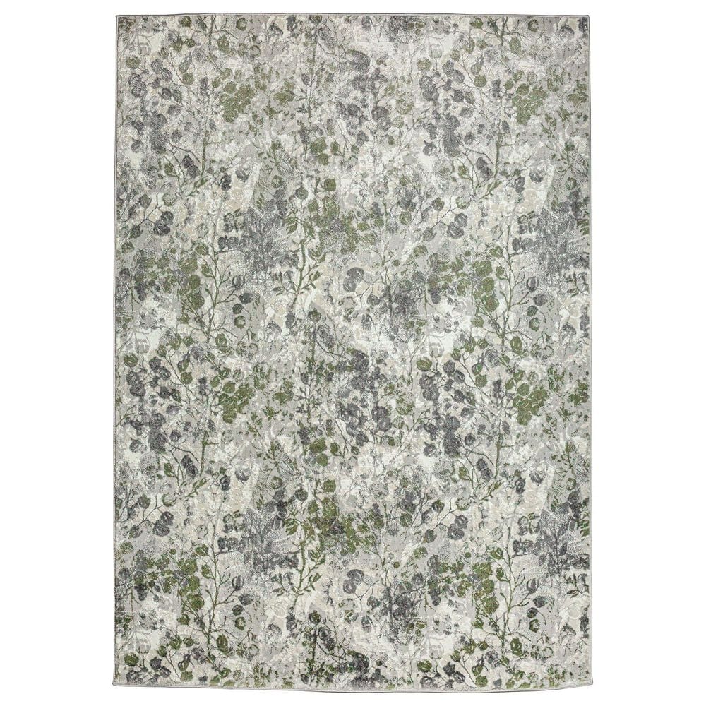 Radici USA Livigno Floral 5"3" x 7"3" Green Area Rug, , large