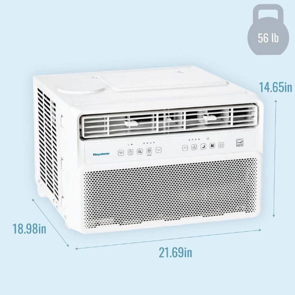 Keystone 14000 BTU Window Inverter Air Conditioner in White, , large