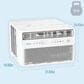Keystone 14000 BTU Window Inverter Air Conditioner in White, , large