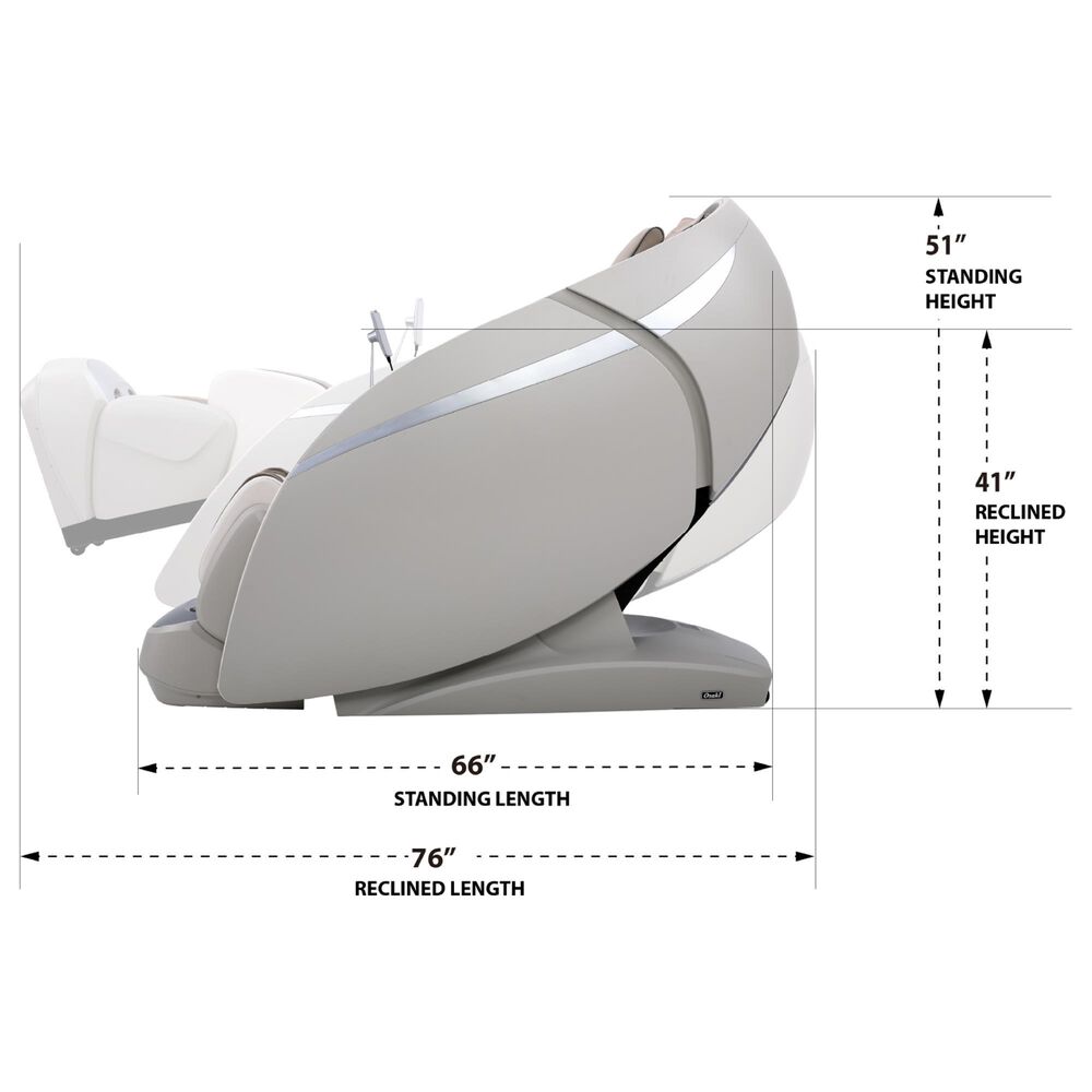 Osaki OS-Pro 4D DuoMax SE Zero Gravity Massage Chair in Taupe, , large