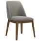 Coaster Franklin Side Chair with Grey Cushion in Dark Brown, , large