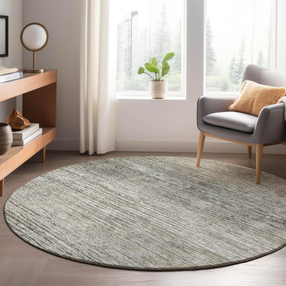 Dalyn Rug Company Trevi TV1 8&#39; Round Taupe Area Rug, , large