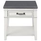 Martin Svensson Home Del Mar End Table in Antique White/Grey, , large