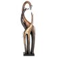 Maple and Jade Eclectic Giraffe Sculpture in Copper, Brass and Silver, , large