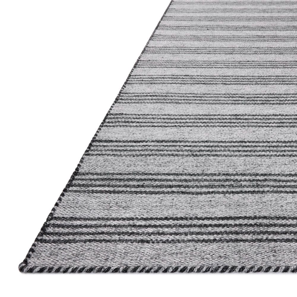 Magnolia Home Charlie Dove and Charcoal 5&#39; x 7&#39;6&quot; Indoor/Outdoor Area Rug, , large