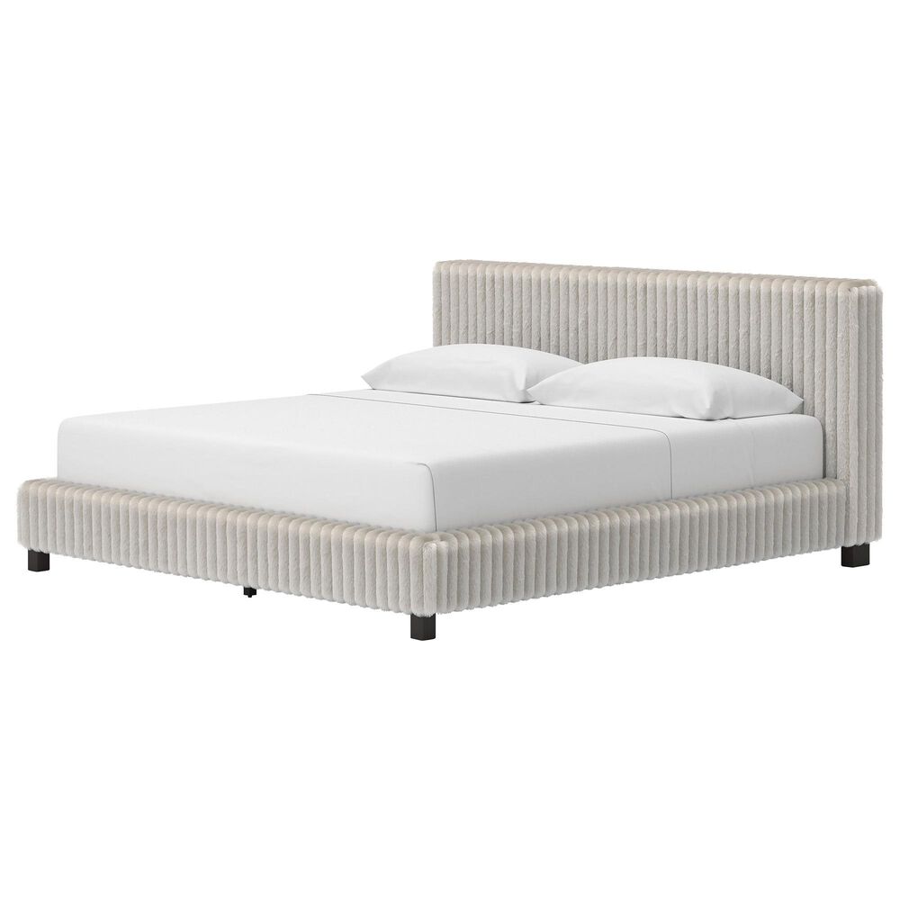 Ashley Zuraleus King Upholstered Platform Bed in Gray, , large