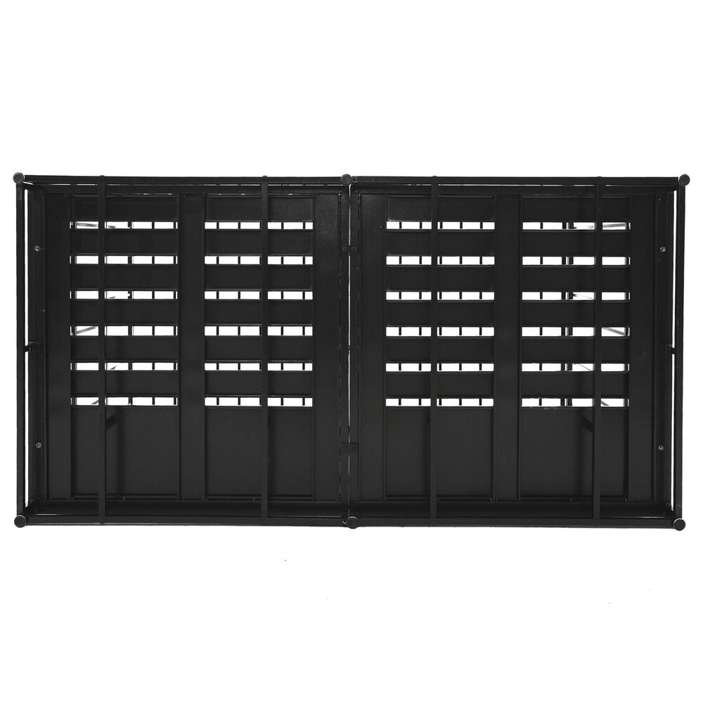 HOMLUX 61" Extra Large Heavy Duty Metal Dog Crate for Large Dogs in Black, , large