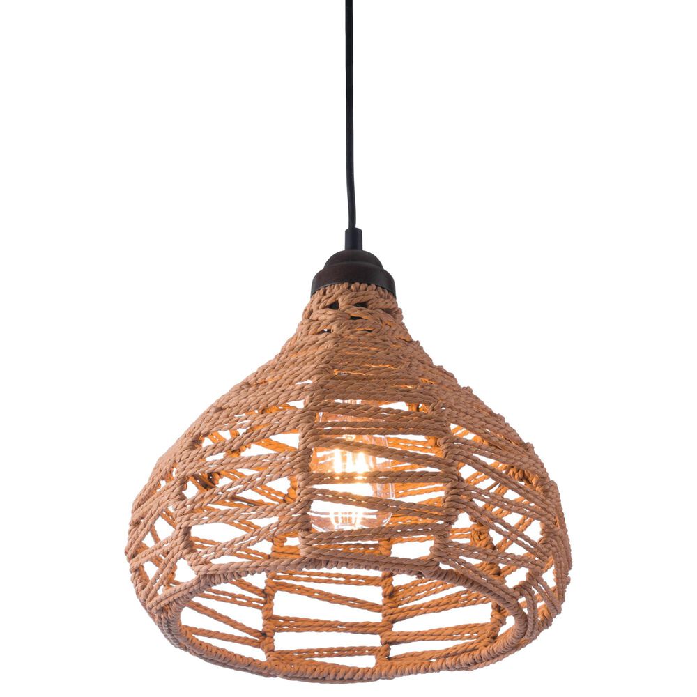 Zuo Modern Nezz Ceiling Lamp in Natural, , large