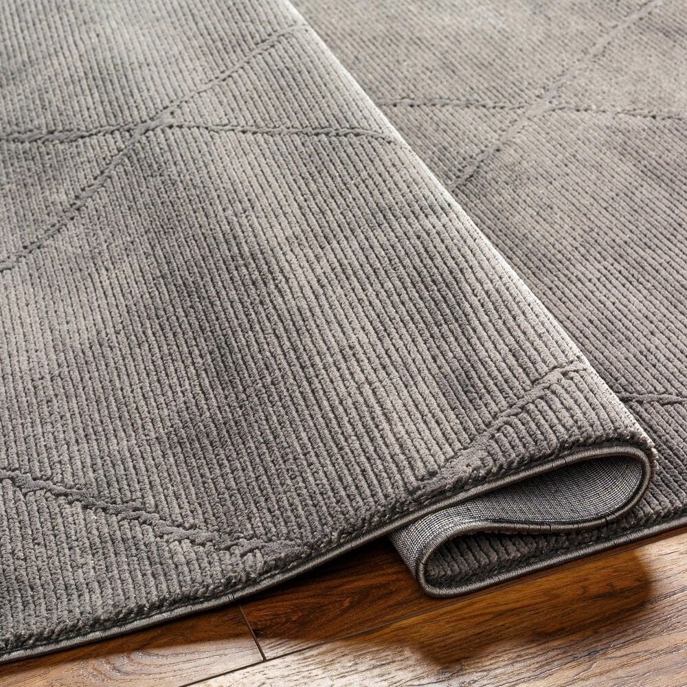 Surya Alder 6&#39;4&quot; x 9&#39; Black and Charcoal Area Rug, , large