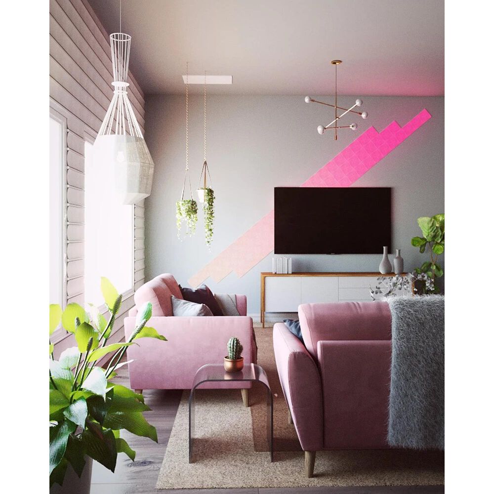 Blå fænomen Narabar Nanoleaf Canvas Expansion Pack - 4 Lights Panels | Nebraska Furniture Mart