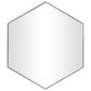 Maple and Jade 21" x 24" Hexagon Wall Mirror with Thin Minimalistic Frame in Black, , large