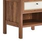 Modway Capri 1 Drawer and Shelf Nightstand in Walnut, , large