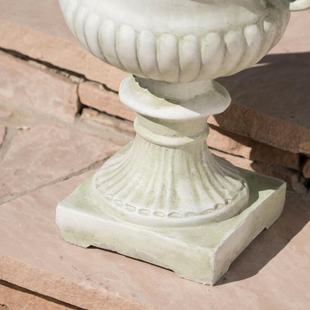 Hearth and Haven Outdoor Garden Urn Planter in White, , large