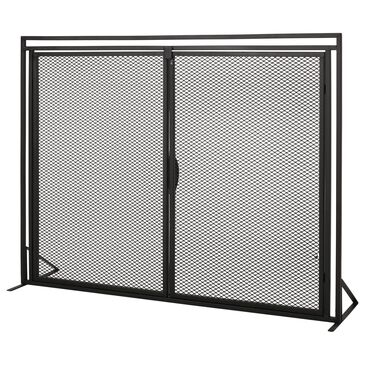 Noble House Cartwright Fireplace Screen in Matte Black, , large