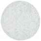 Safavieh Micro-Loop MLP538M 5" Round Blue and Ivory Area Rug, , large