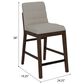 Golden Wave Furniture Ronan Counter Stool in Dark Brown, , large