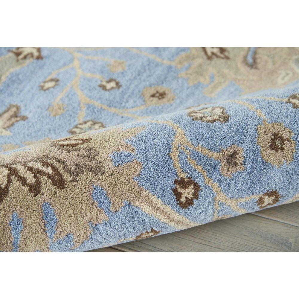 Nourison Jazmine JAZ02 5"3" x 7"5" Blue Area Rug, , large