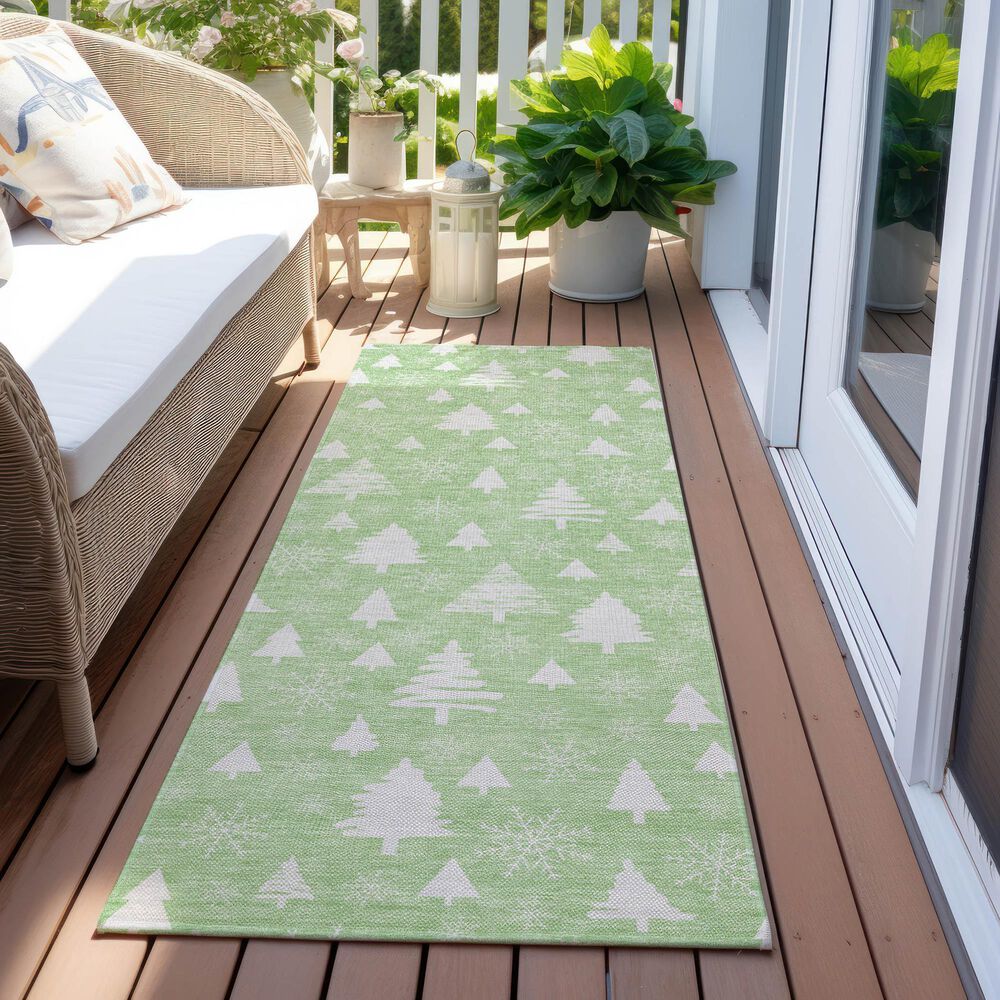 Dalyn Rug Company Wonderland WN23 2&#39;3&quot; x 7&#39;6&quot; Mint Indoor/Outdoor Runner, , large