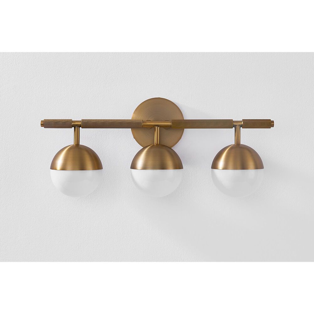 Troy Lighting Enson 3-Light Bath Vanity in Patina Brass, , large