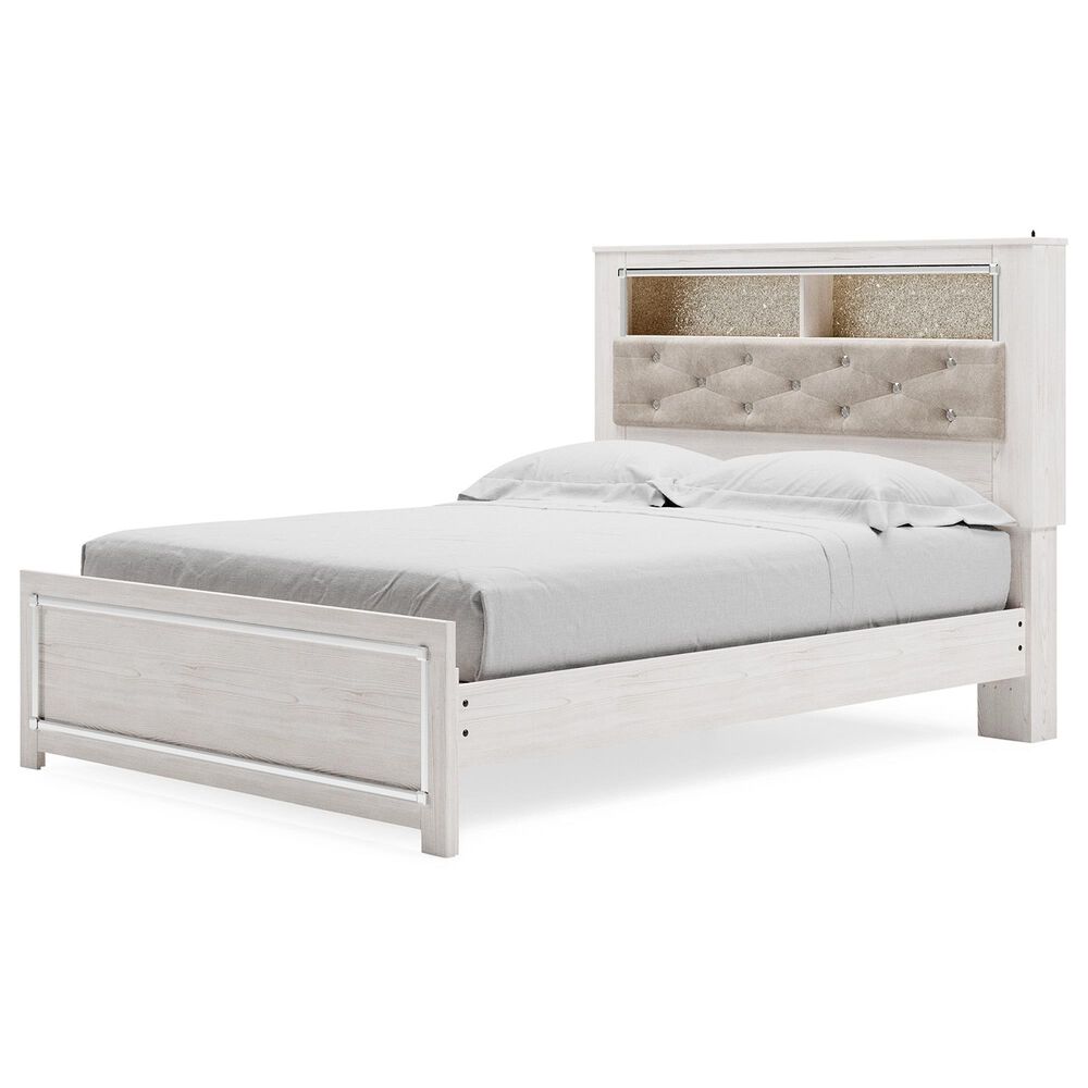 Ashley Altyra Queen Panel Bookcase Bed in White, , large