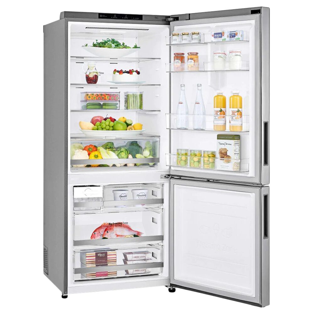 LG 15 Cu. Ft. Bottom Freezer Refrigerator in Stainless Steel, , large