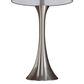 LumiSource Lenuxe 24" Metal Table Lamp with Grey Linen Shade in Brushed Nickel (Set of 2), , large
