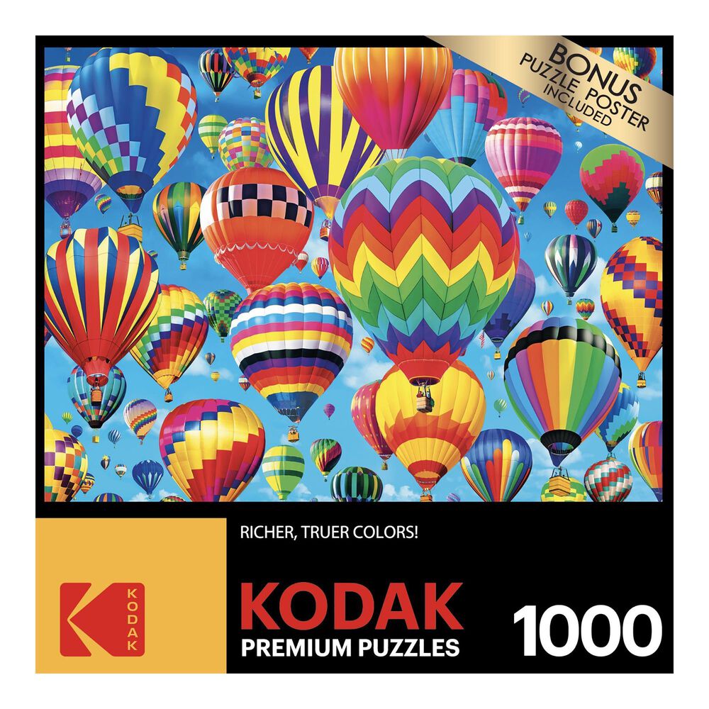 Cra-Z-Art Kodak 1000pc Puzzle Hot Air Balloons, , large