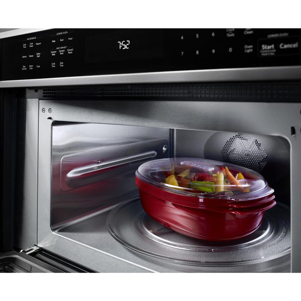 KitchenAid 27" Combination Wall Oven in Stainless Nebraska Furniture Mart