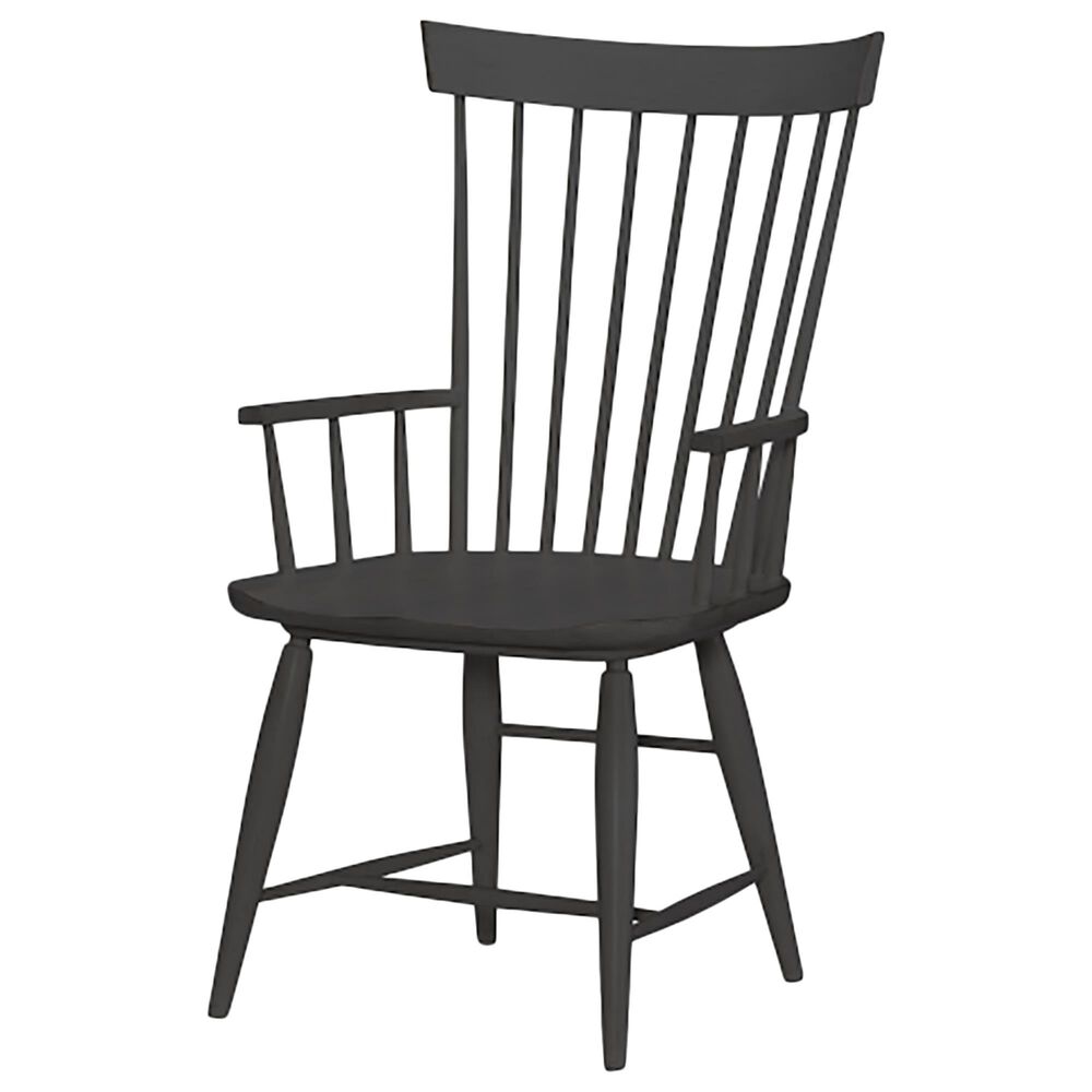 Legacy Classic Belhaven Windsor Arm Chair in Rustic Black, , large