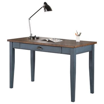 Wycliff Bay Fairmont Writing Table in Dusty Blue and Natural, , large