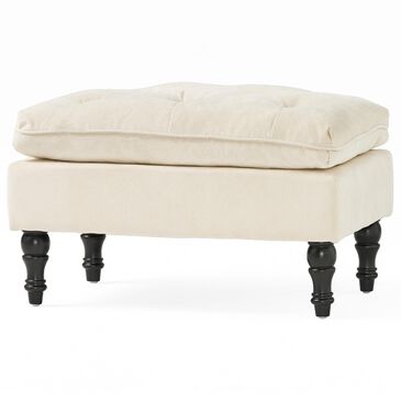 Noble House Jeremy Standard Ottoman in Cream, , large