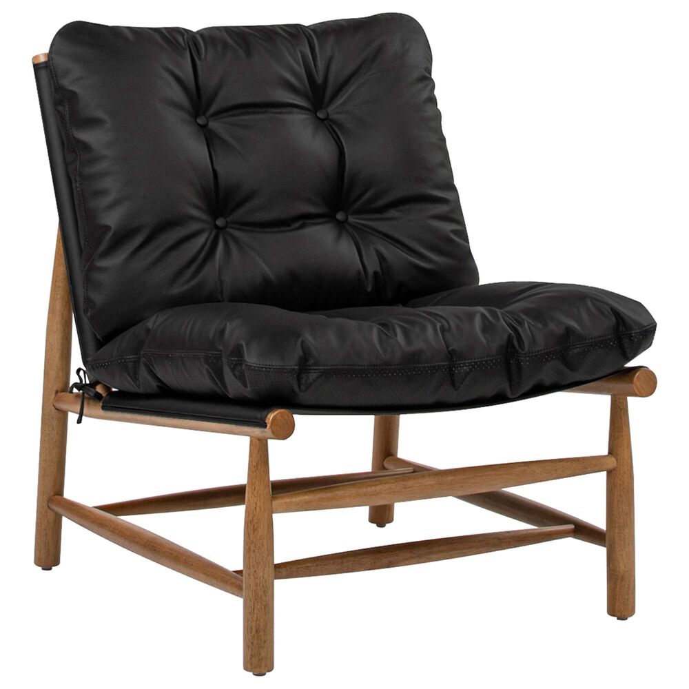 Jennifer Taylor Home Oxford Accent Chair in Noir Black, , large