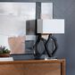 Crestview Collection Laurence Table Lamp in Black, , large