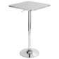 LumiSource Bistro-Ale 3-Piece Bar Set with Black Cushion in Silver and Chrome, , large