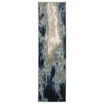 Oriental Weavers Venice Modena 2"3" x 7"6" Blue and Beige Runner, , large