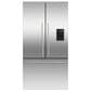 Fisher & Paykel 20.1 Cu. Ft. 3-Door French Door Refrigerator with Ice and Water in Stainless Steel, , large