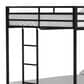 Hearth and Haven Adam Full over Full Bunk Bed in Black, , large