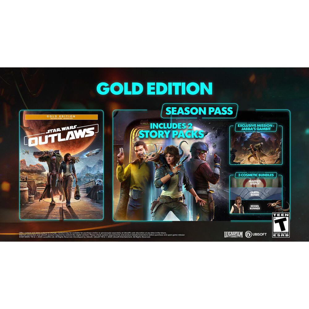 Star Wars Outlaws Gold Edition Game-Key Card - Nintendo Switch 2, , large