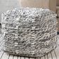 Uttermost Narol Pouf in Charcoal and White, , large