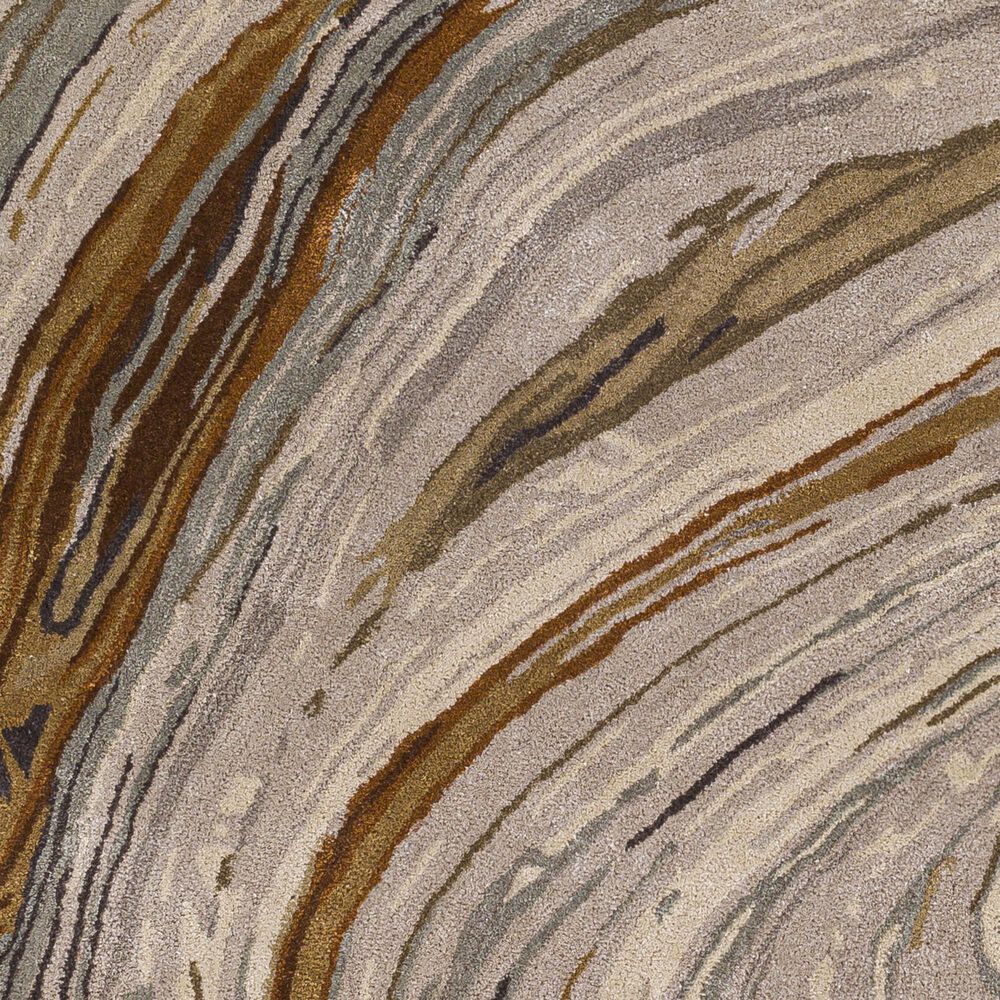 Surya Kavita 2&#39;6&quot; x 8&#39; Charcoal, Dark Brown, Camel, Gray and Tan Runner, , large