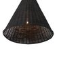 Creative Coop Rosemary 1-Light Large Pendant with Black Shade, , large
